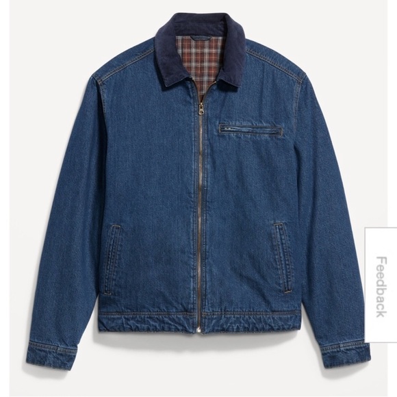 Old Navy Other - Old Navy Flannel-Lined Barn Coat – Men’s Small (Navy)